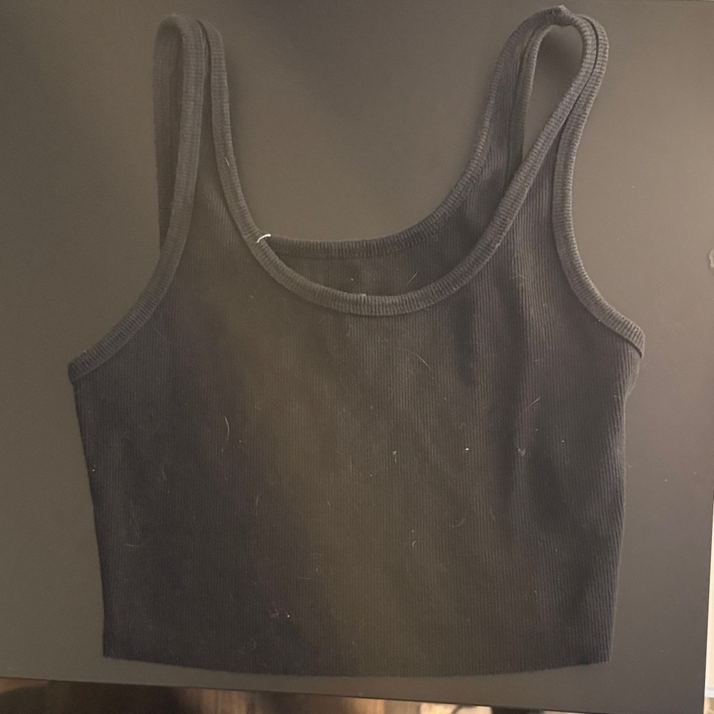 Wild Fable Black Ribbed Top